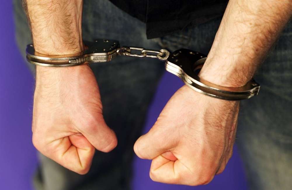 Man arrested on suspicion of stealing a motorcycle from police station ...