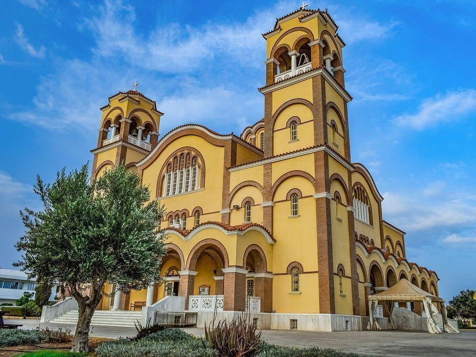 Cyprus, Paralimni, Ayios Dimitrios, Church, Orthodox