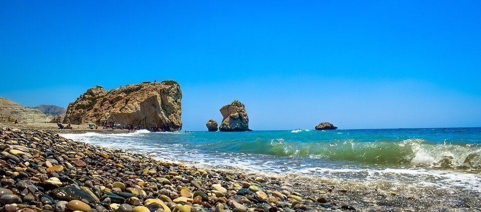 Cyprus, Petra Tou Romiou, Aphrodite'S Rock, Scenery