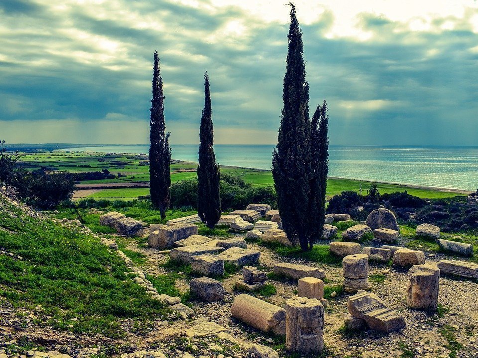 Ruins, Cyprus, Kourion, Archaeology, Archaeological