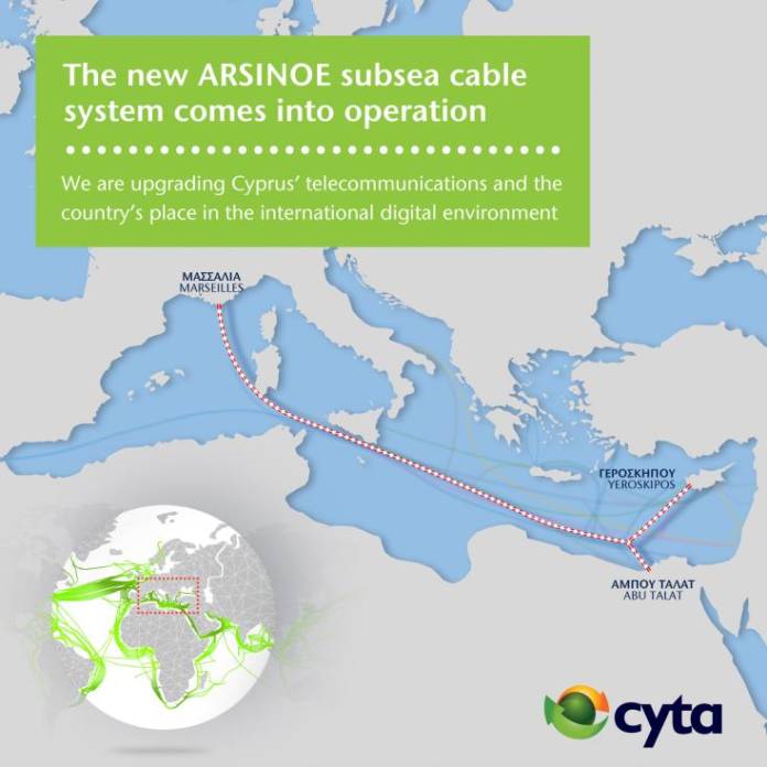 Cyta announces operation of the new ARSINOE subsea cable system | en ...
