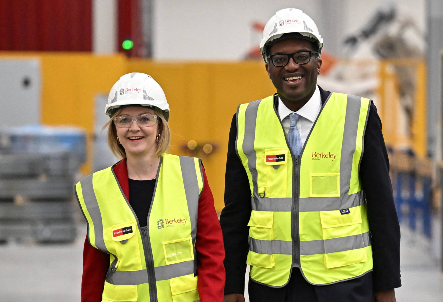 File Photo: British Pm Truss And Chancellor Of The Exchequer Kwarteng Visit Berkeley Modular, In Northfleet