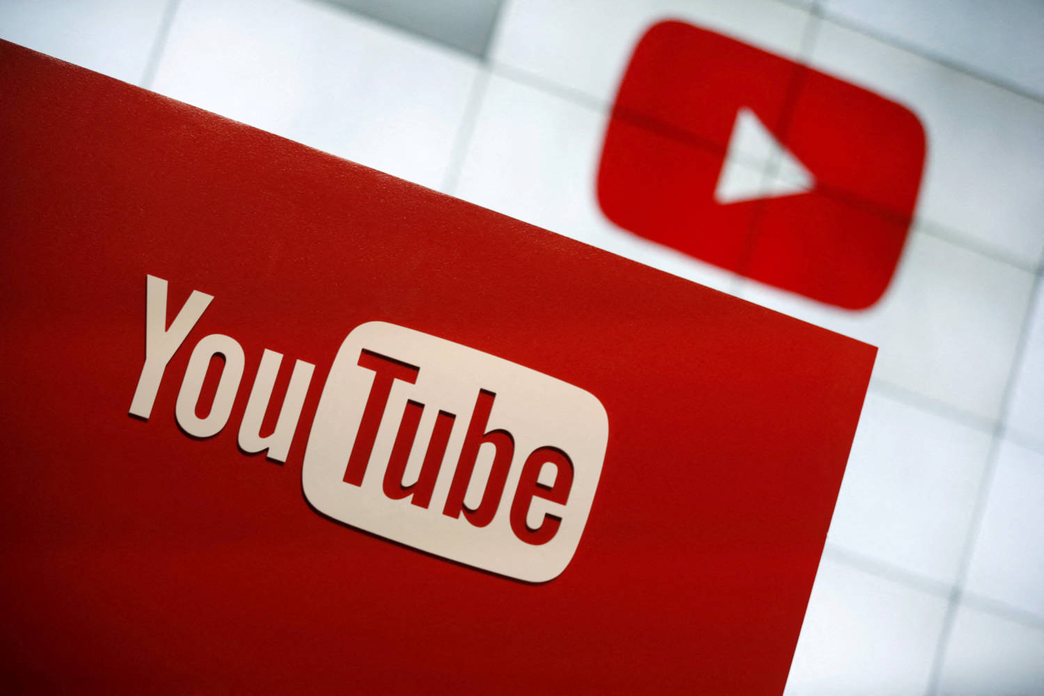 File Photo: The Youtube Logo Is Seen At The Youtube Space La In Playa Del Rey, Los Angeles