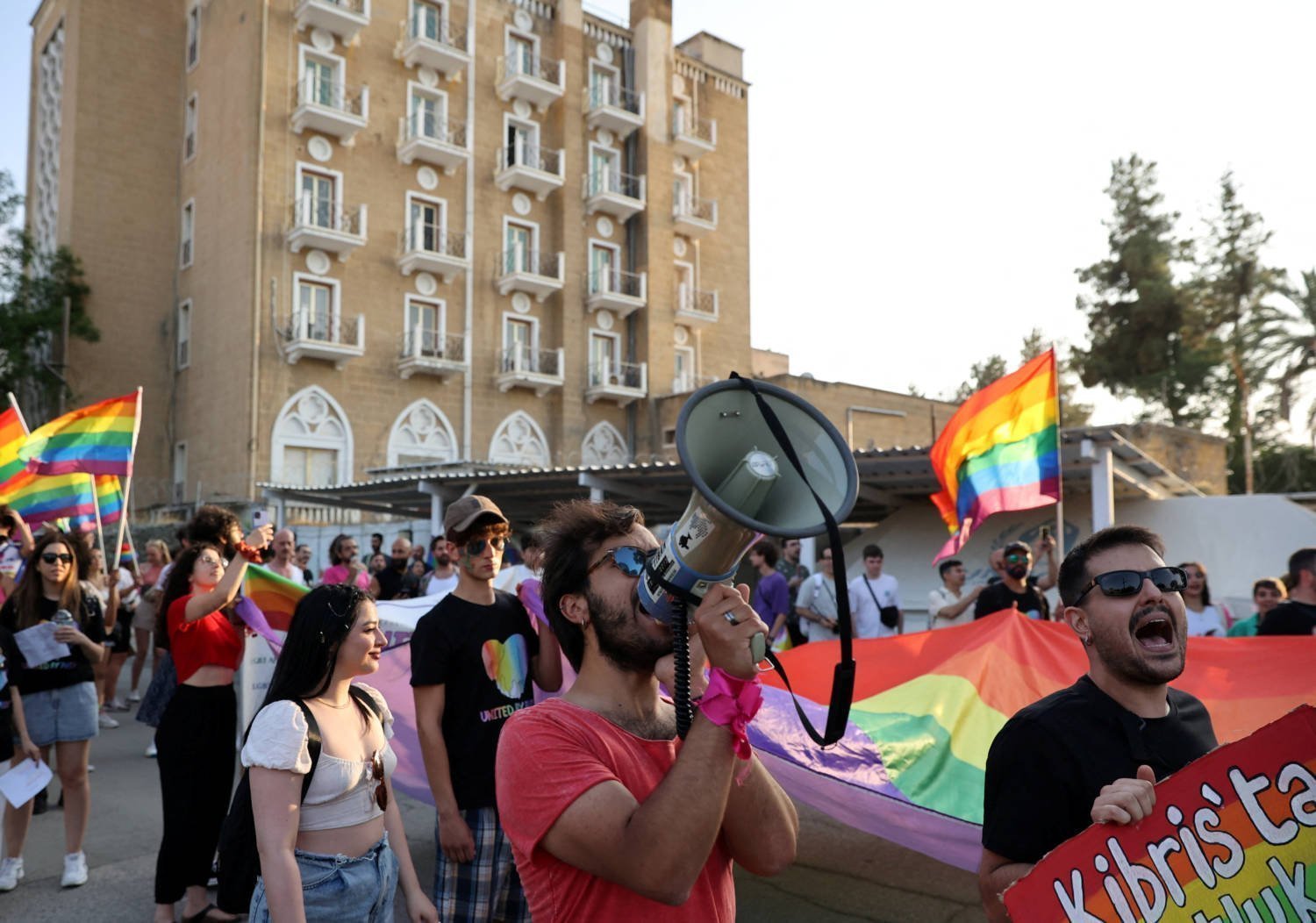 Annual Bi Communal Lgbtq+ Pride At Ledra Palace Inside The Un Buffer Zone In Nicosia