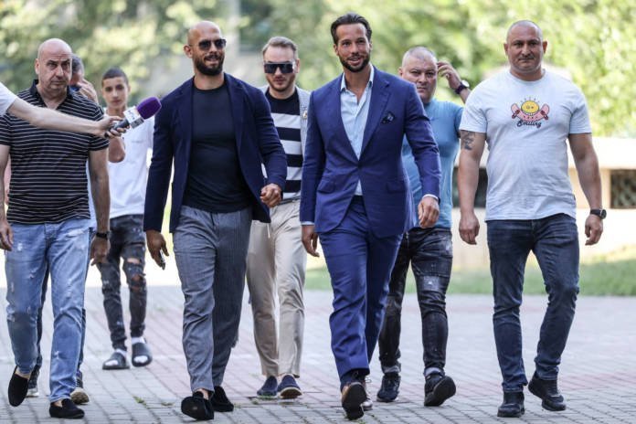 Tate Brothers At The Bucharest Courthouse
