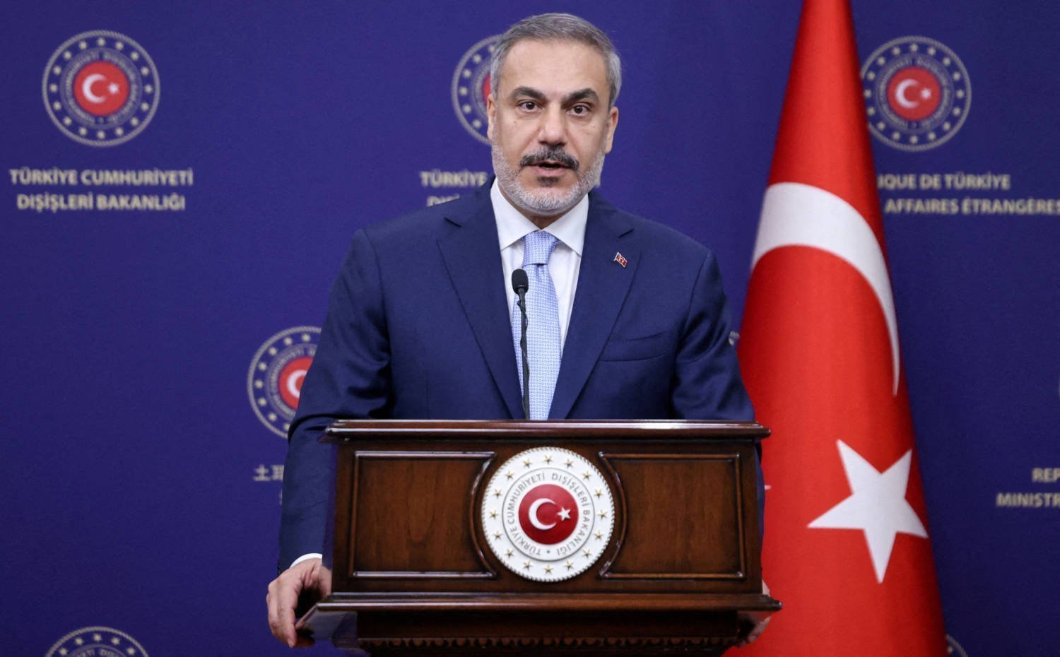 File Photo: Turkey's Foreign Minister Hakan Fidan Attends A Press Conference With South Korea's Foreign Minister Park Jin In Ankara