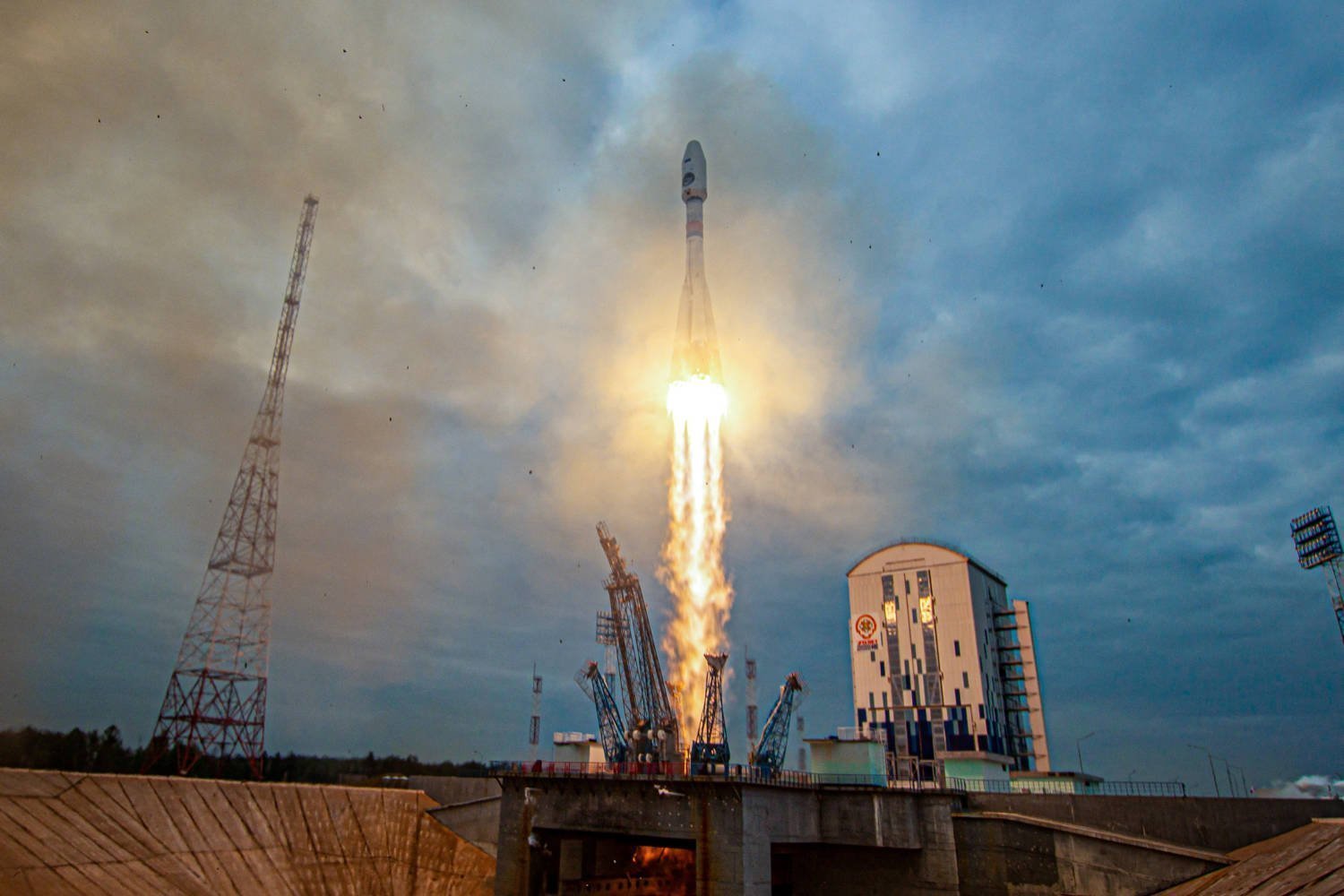 Rocket Booster With Luna 25 Lunar Lander Blasts Off At Vostochny Cosmodrome