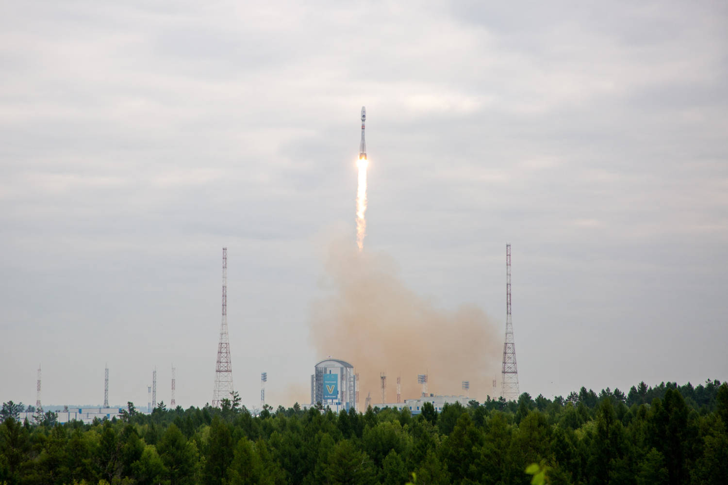 Rocket Booster With Luna 25 Lunar Lander Blasts Off At Vostochny Cosmodrome