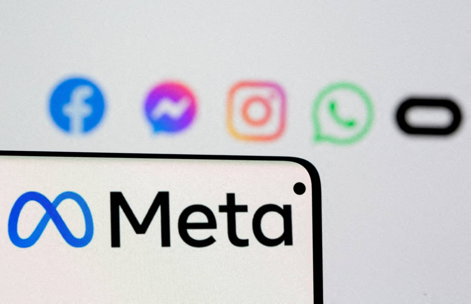 File Photo: Facebook's New Rebrand Logo Meta Is Seen On Smartphone In This Illustration Picture