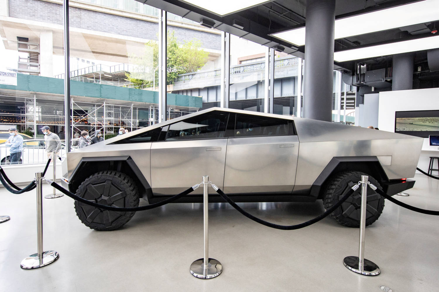 File Photo: Tesla's Cybertruck Is Displayed At Manhattan's Meatpacking District In New York City