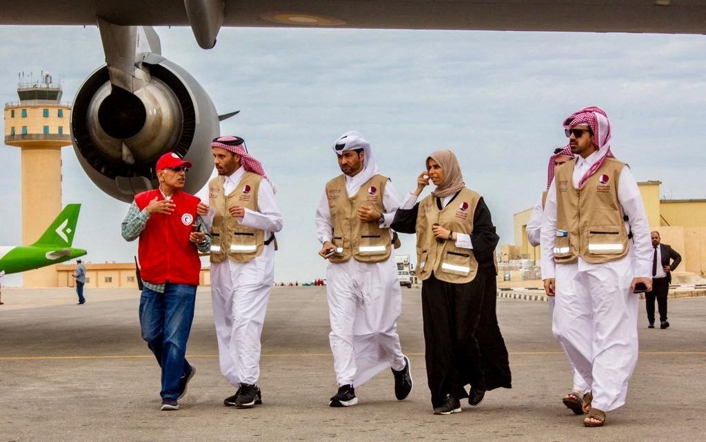 Qatari Minister Of State For International Cooperation At The Ministry Of Foreign Affairs, Lolwah Bint Rashid Al Khater Visits Gaza