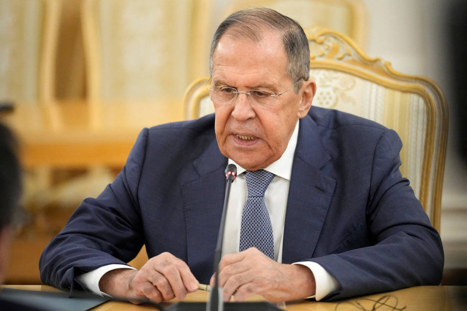 Russian Foreign Minister Sergey Lavrov Attends A Meeting With Venezuela's Foreign Minister Yvan Gil Pinto In Moscow