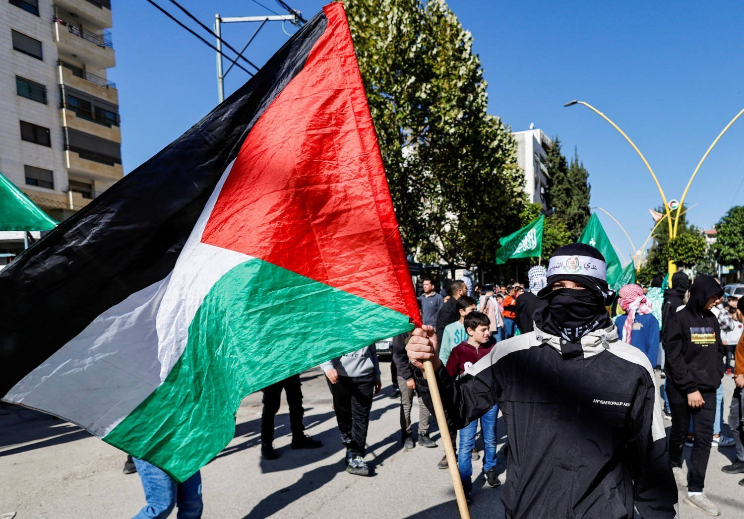 Protest In Support Of Palestinians In Gaza, In Hebron