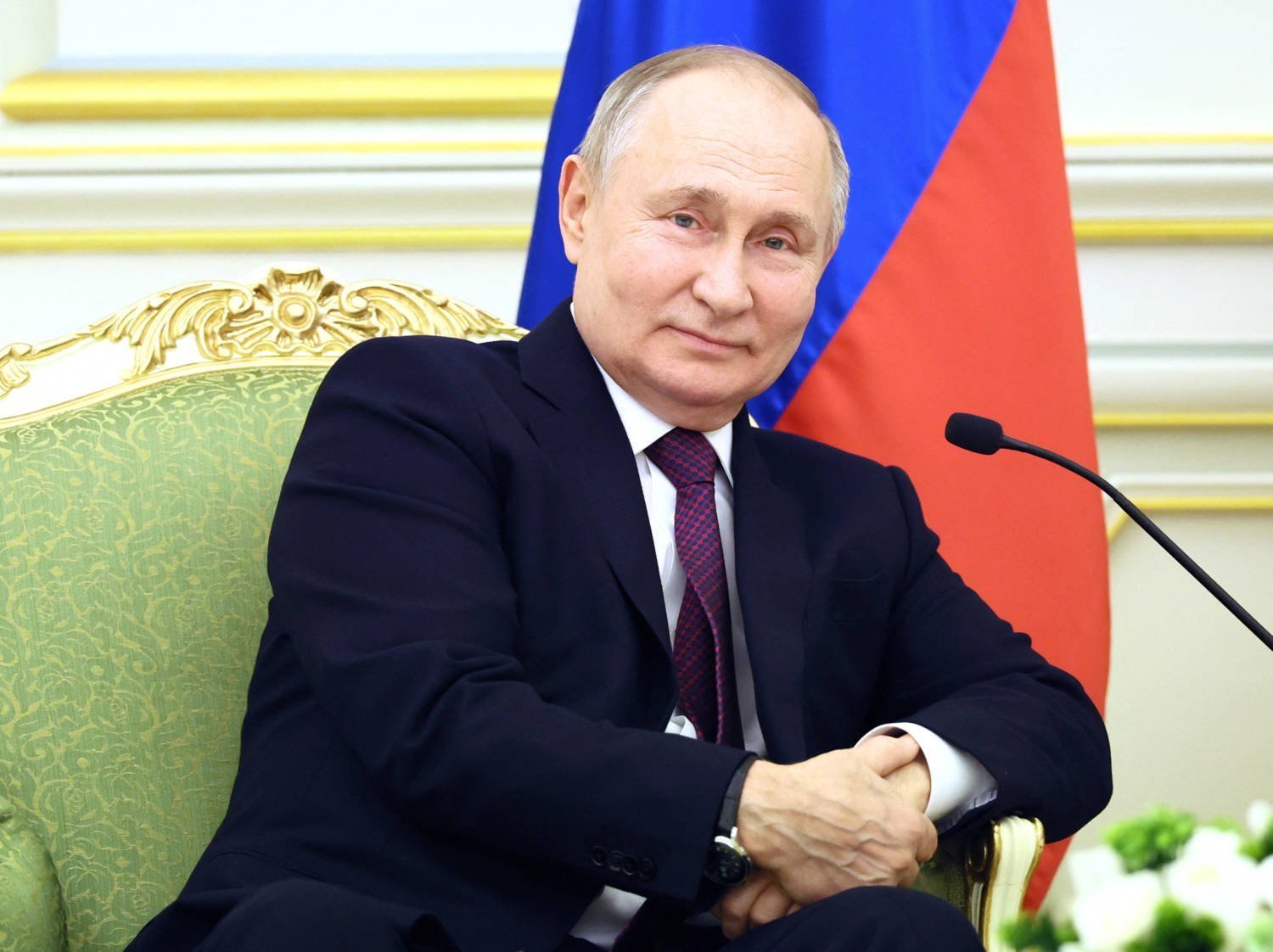 Russian President Vladimir Putin Attends A Meeting With Saudi Crown Prince Mohammed Bin Salman In Riyadh