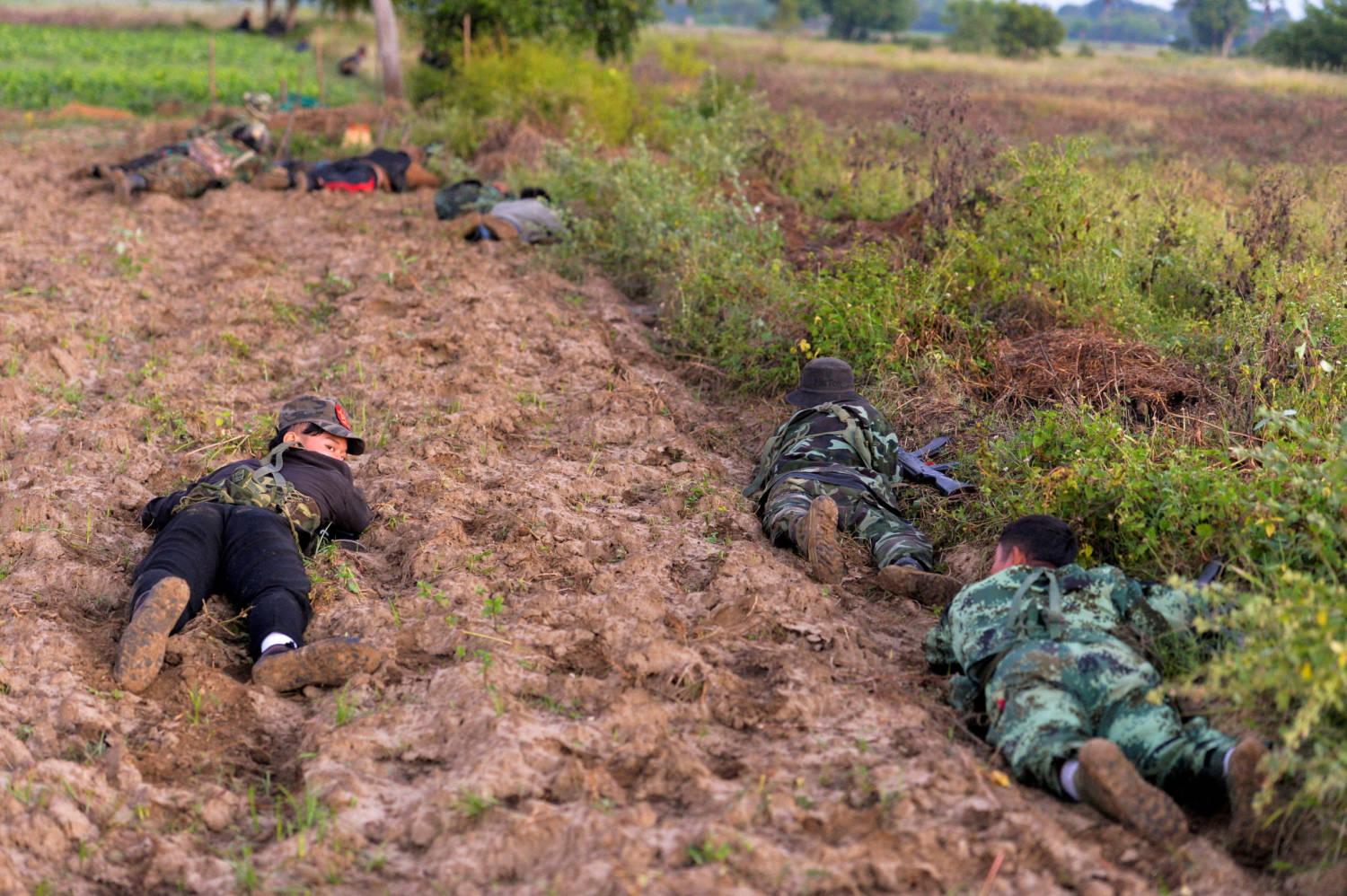 File Photo: People's Liberation Army Forces Fight The Myanmar Junta Army Near Sagaing Region In Myanmar