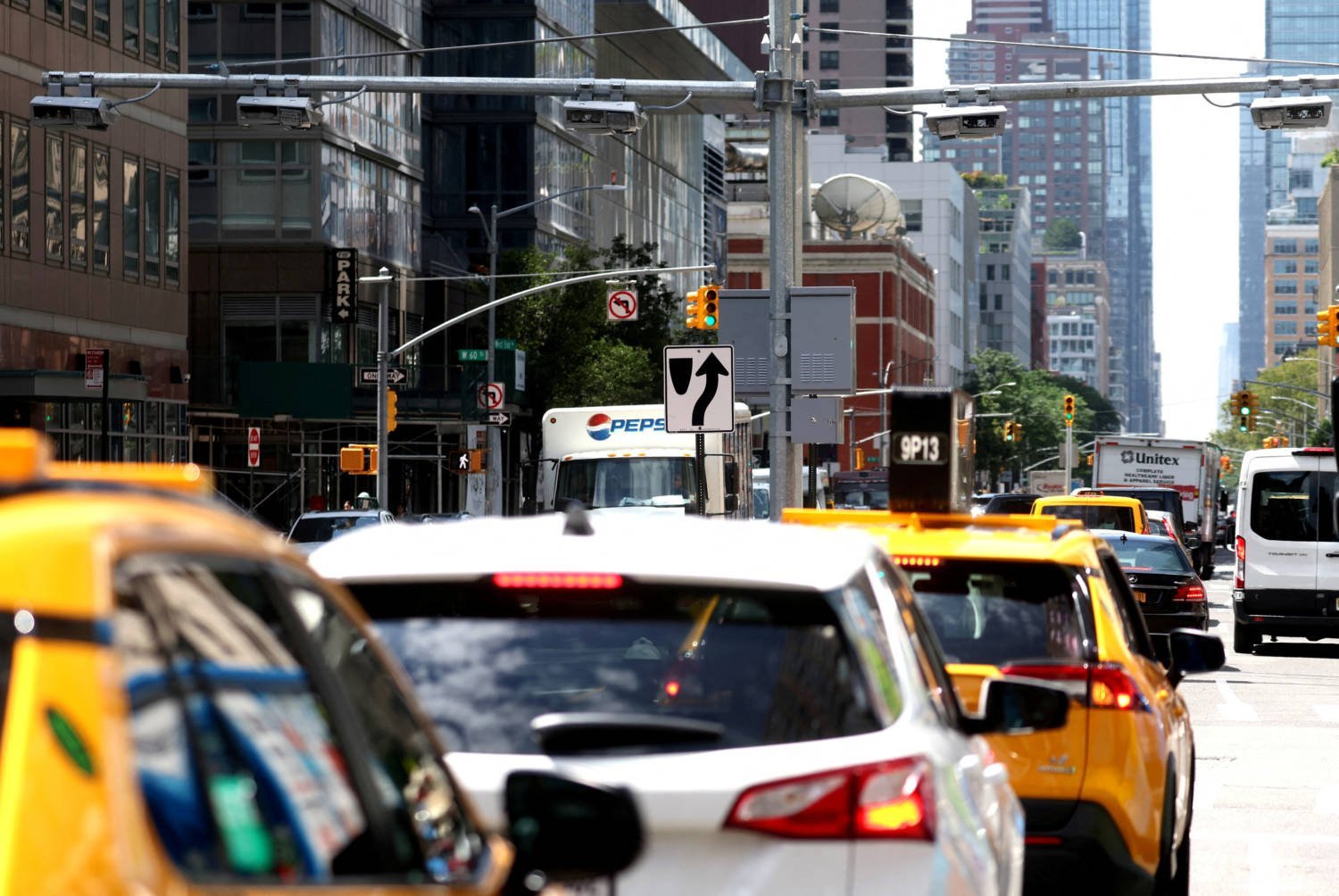 File Photo: Congestion Pricing Mechanism Installed In Manhattan In New York