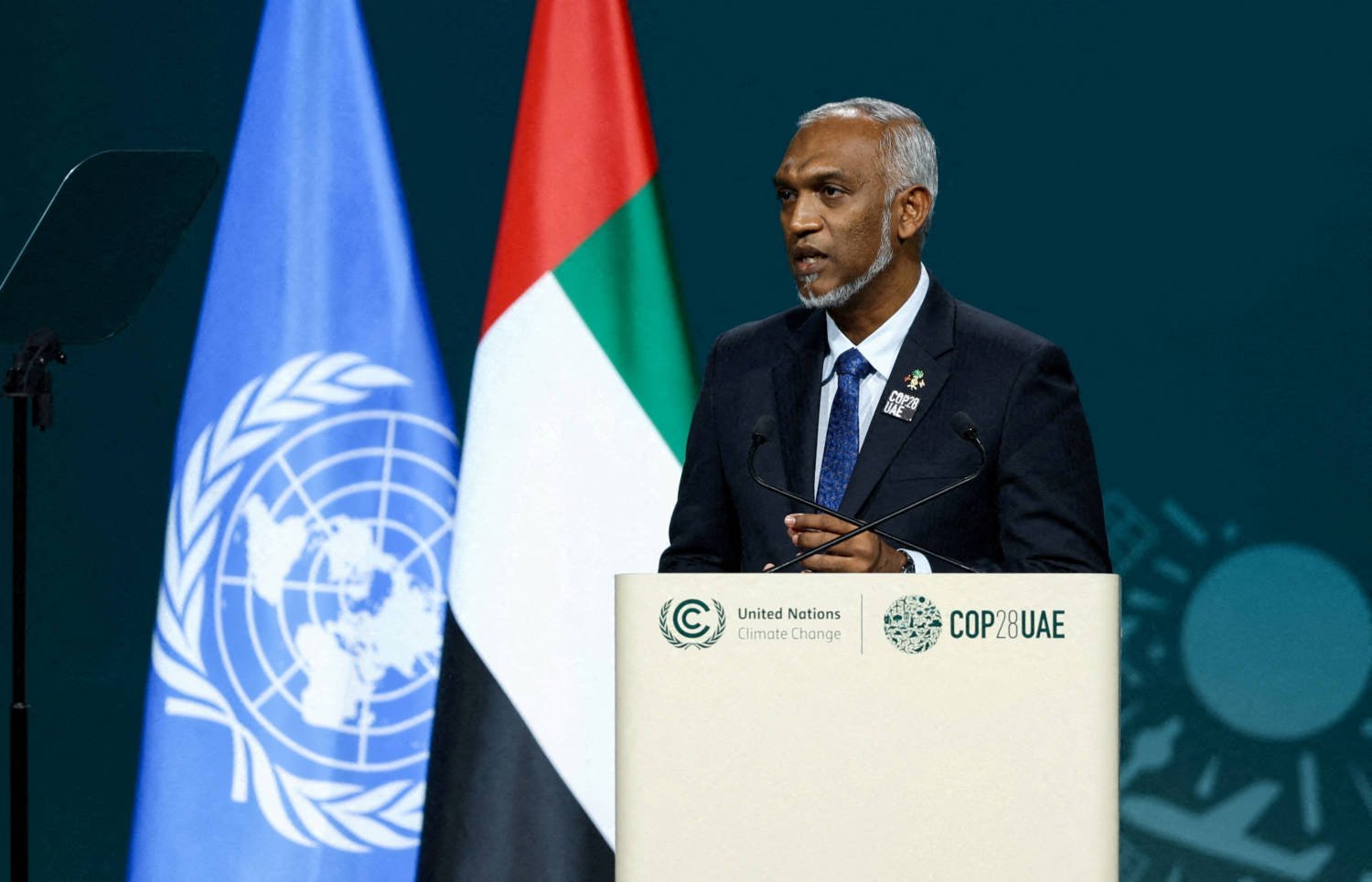 File Photo: Maldives President Mohamed Muizzu In Dubai