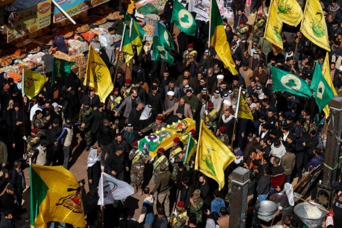 Funeral Of Abu Baqir Al Saadi, A Commander From Kataib Hezbollah, In Najaf