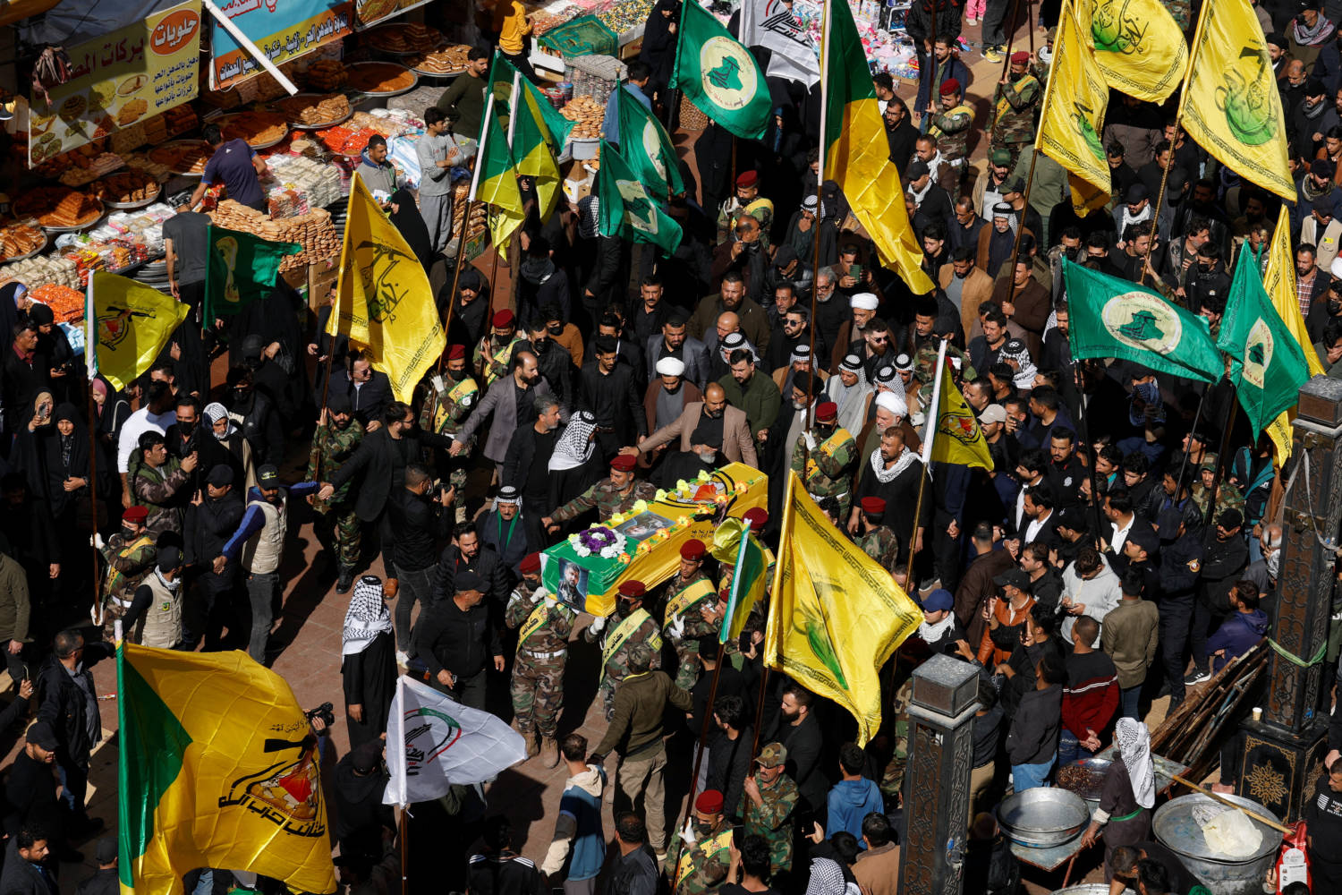 Funeral Of Abu Baqir Al Saadi, A Commander From Kataib Hezbollah, In Najaf