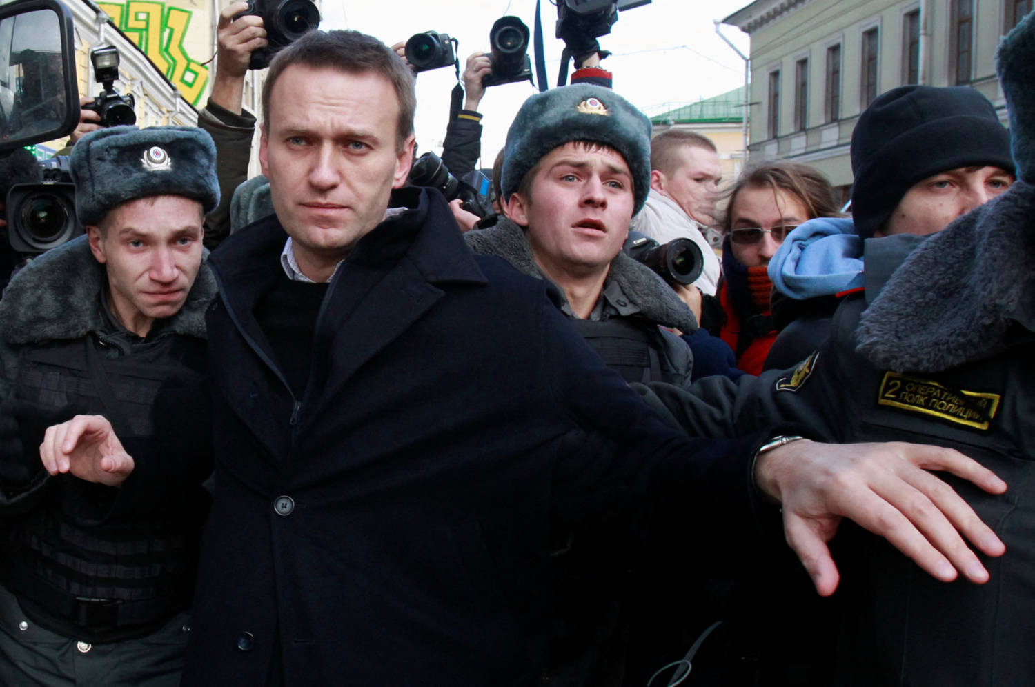 File Photo: Opposition Leader Navalny Is Detained By Police During A Protest March In Moscow