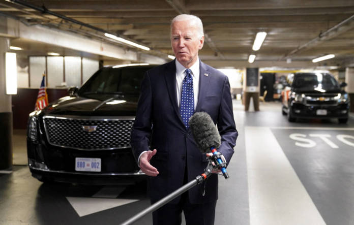U.s. President Joe Biden Speaks To The Media, Following His Meeting With Late Russian Opposition Leader Alexei Navalny’s Widow And Daughter, In San Francisco