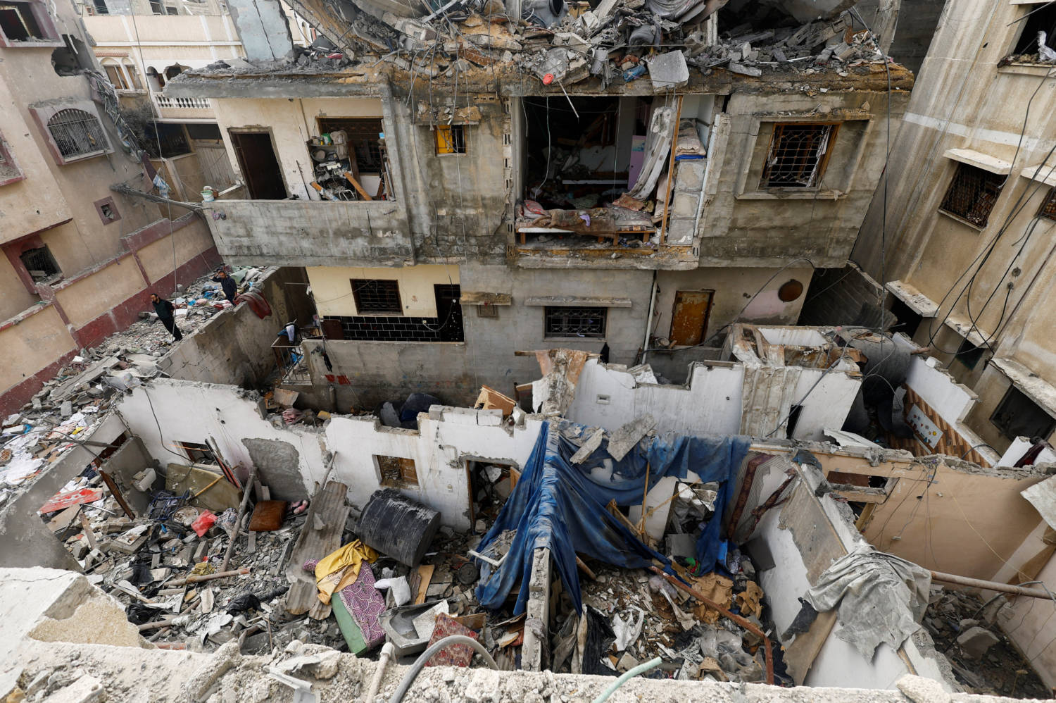 Aftermath Of Israeli Strikes In Rafah