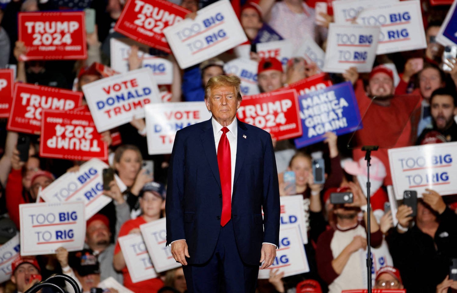 File Photo: Republican Presidential Candidate Donald Trump Campaigns In North Carolina