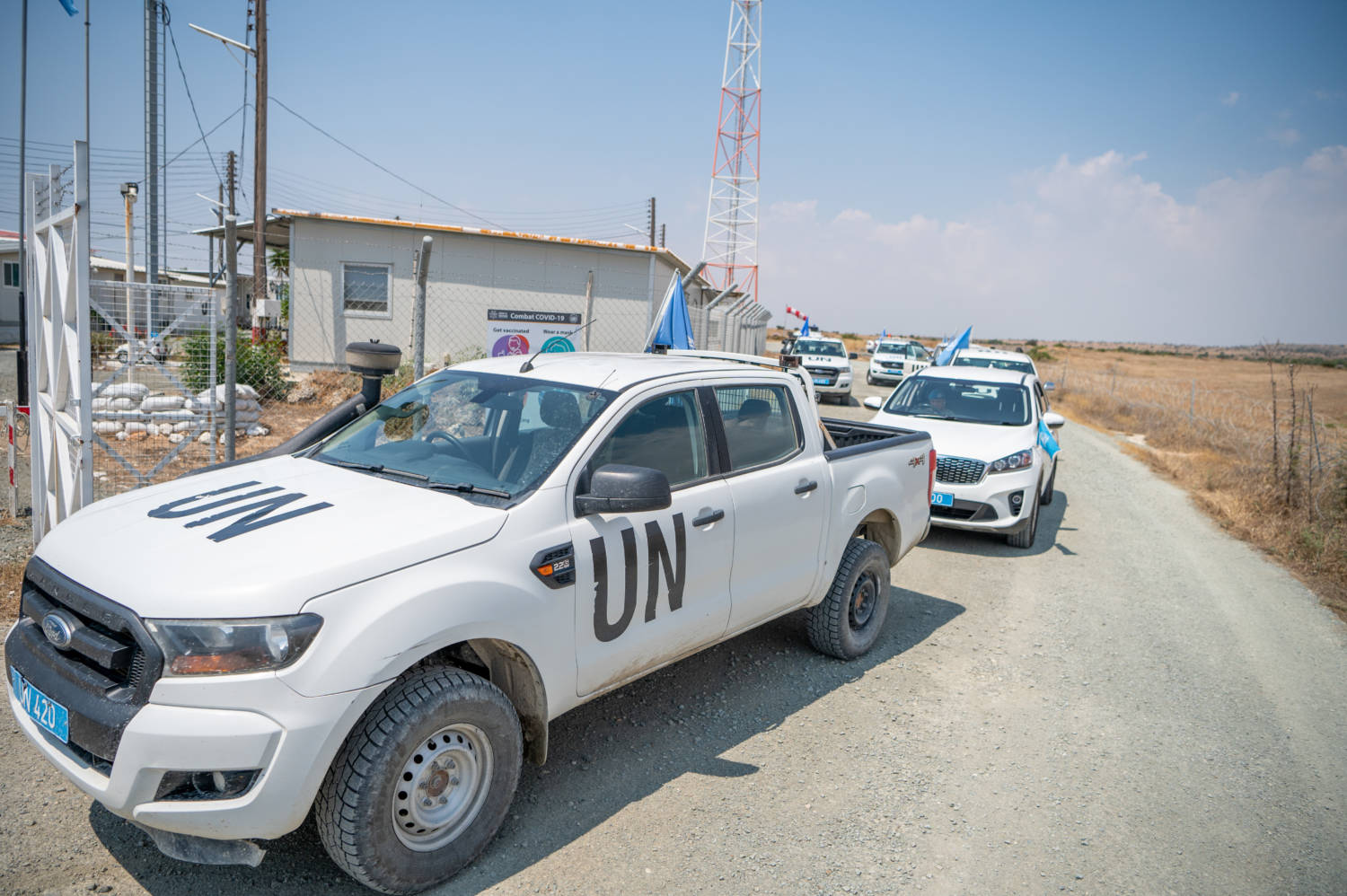 Unficyp Peacekeepers Patrolling The Buffer Zone