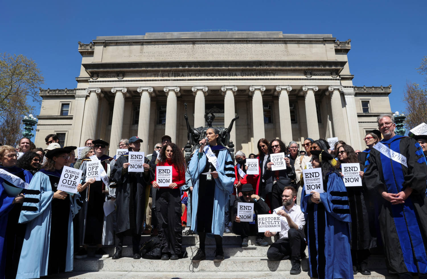 Protests Continue At Columbia University In New York During The Ongoing Conflict Between Israel And The Palestinian Islamist Group Hamas