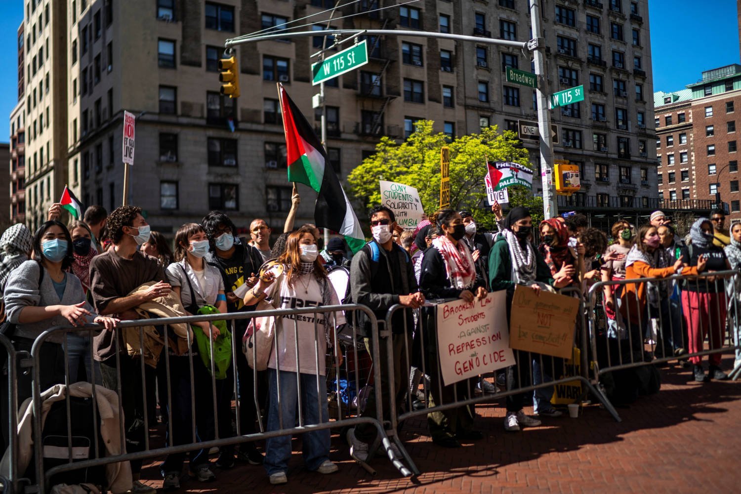 Protests Continue At Columbia University In New York During The Ongoing Conflict Between Israel And The Palestinian Islamist Group Hamas