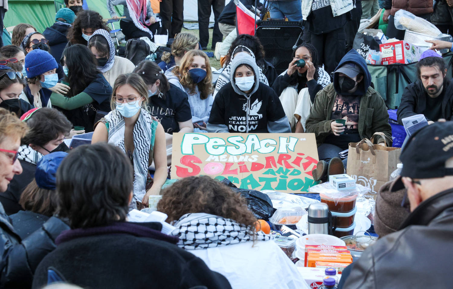 Protests Continue At Columbia University In New York During The Ongoing Conflict Between Israel And The Palestinian Islamist Group Hamas