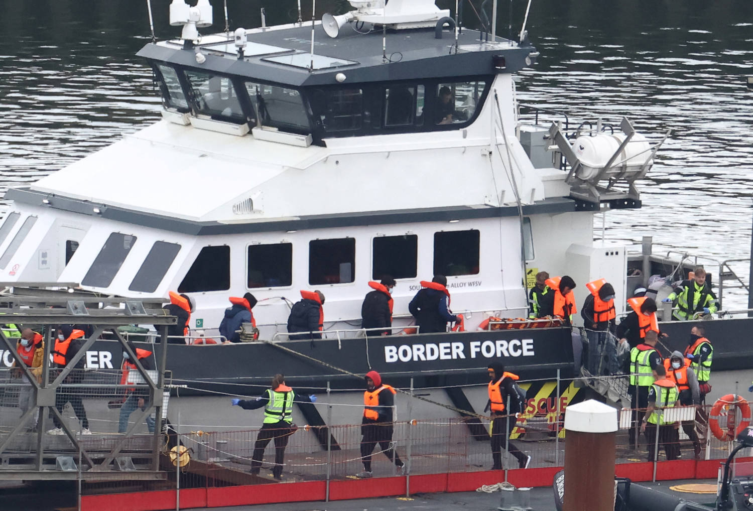 Migrants Arrive At Port Of Dover