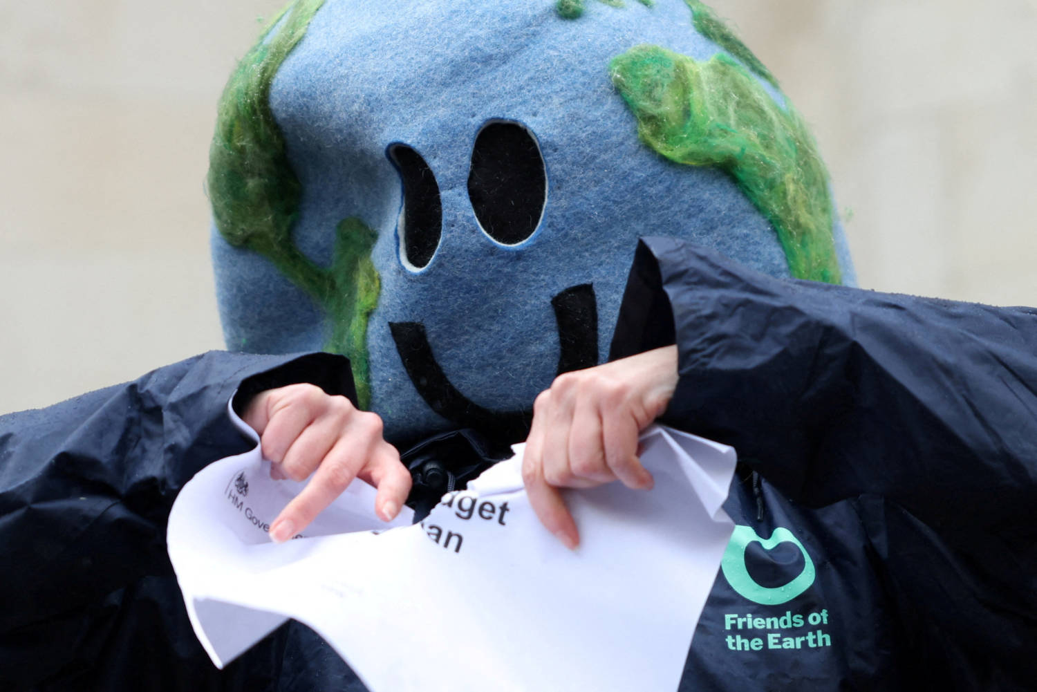Environmental Campaigners Outside The High Court In London