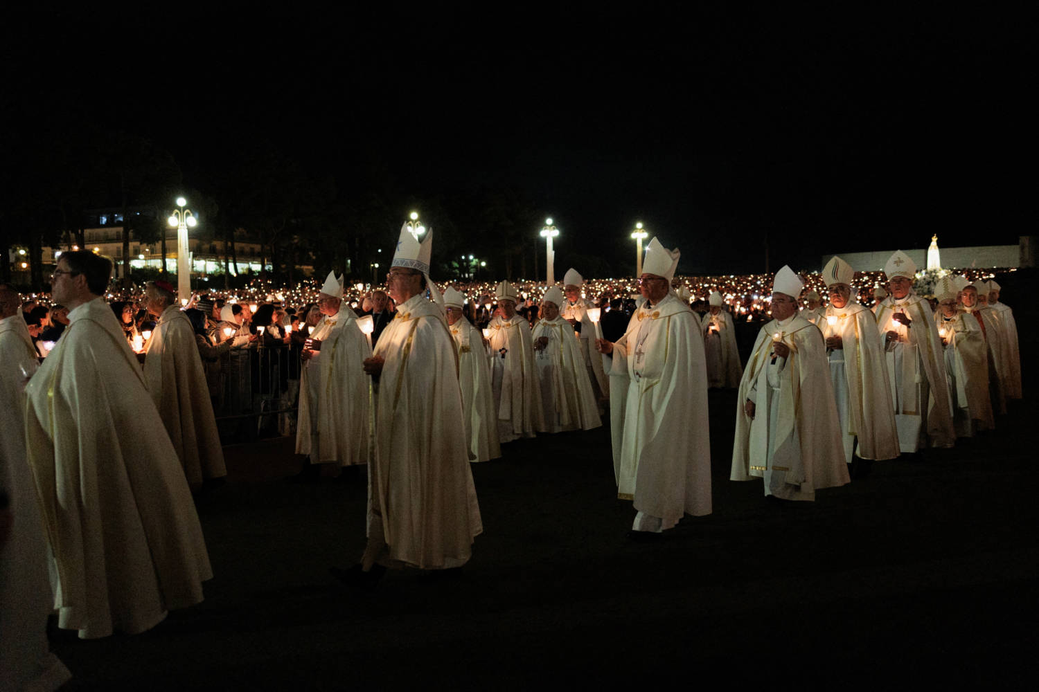 Pilgrims Attend The Event Marking The Anniversary Of The Reported Appearance Of The Virgin Mary To Three Shepherd Children, At The Catholic Shrine Of Fatima