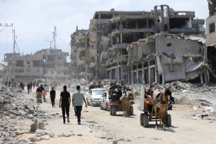 Palestinians Flee Jabalia After The Israeli Military Called On Residents To Evacuate, In The Northern Gaza Strip