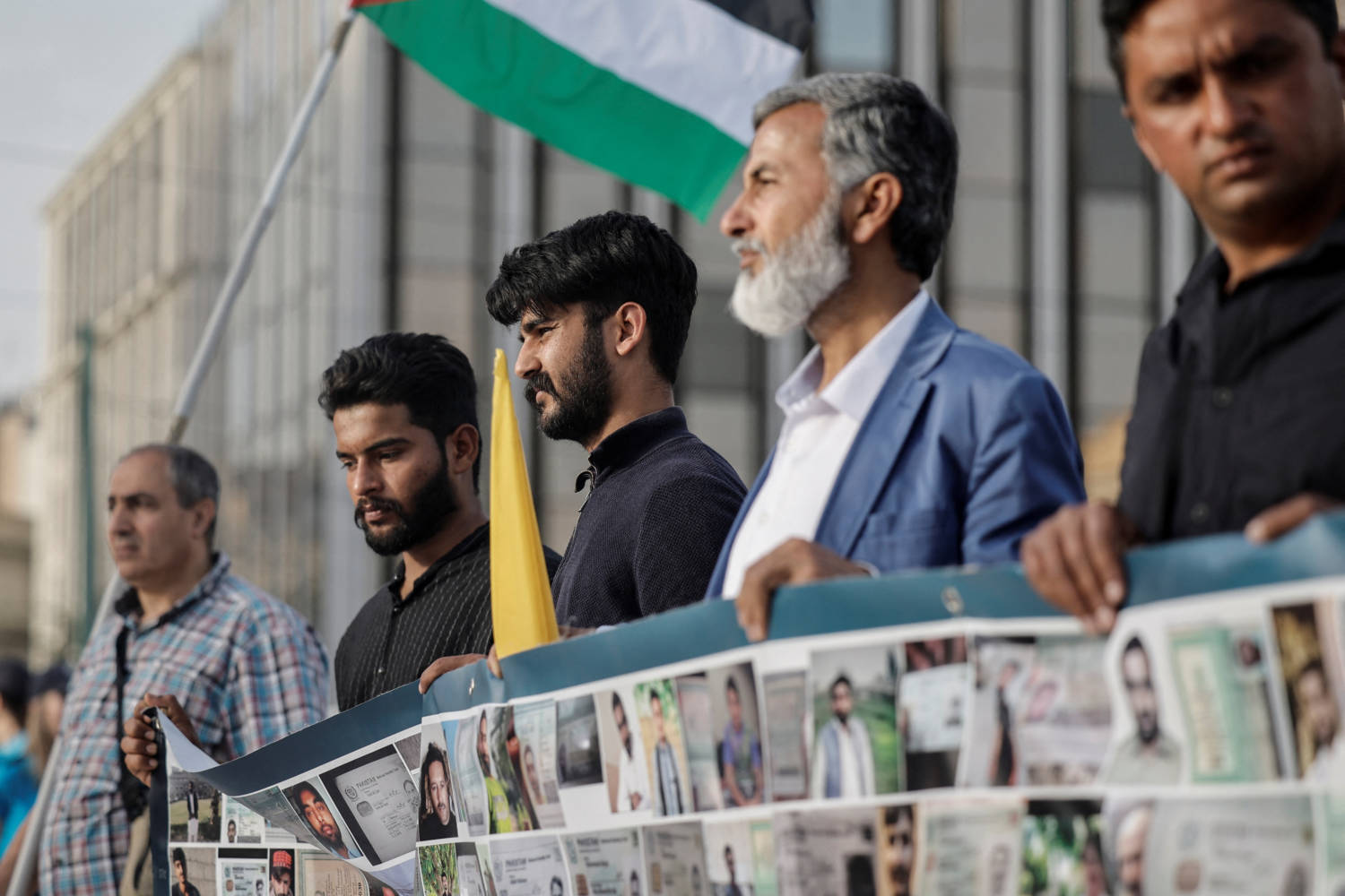 Protest Ahead Of The Trial Over Deadly Migrant Shipwreck Calling For Justice And In Support To The Nine Accused Egyptian Survivors