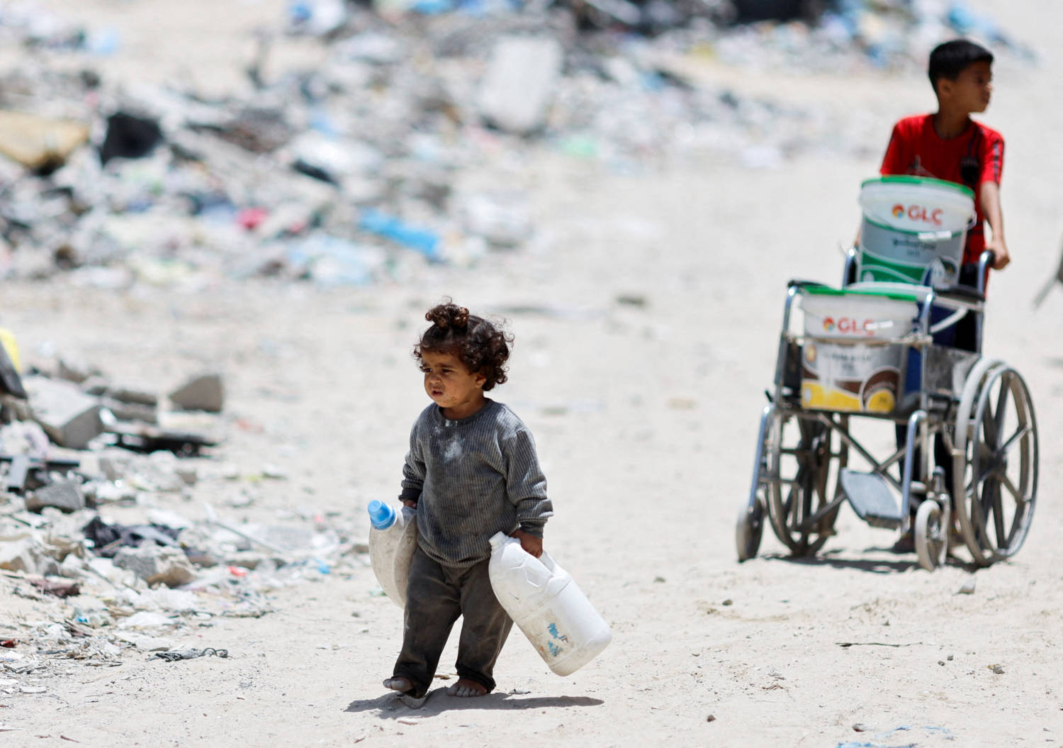 Aftermath Of An Israeli Strike, In Khan Younis