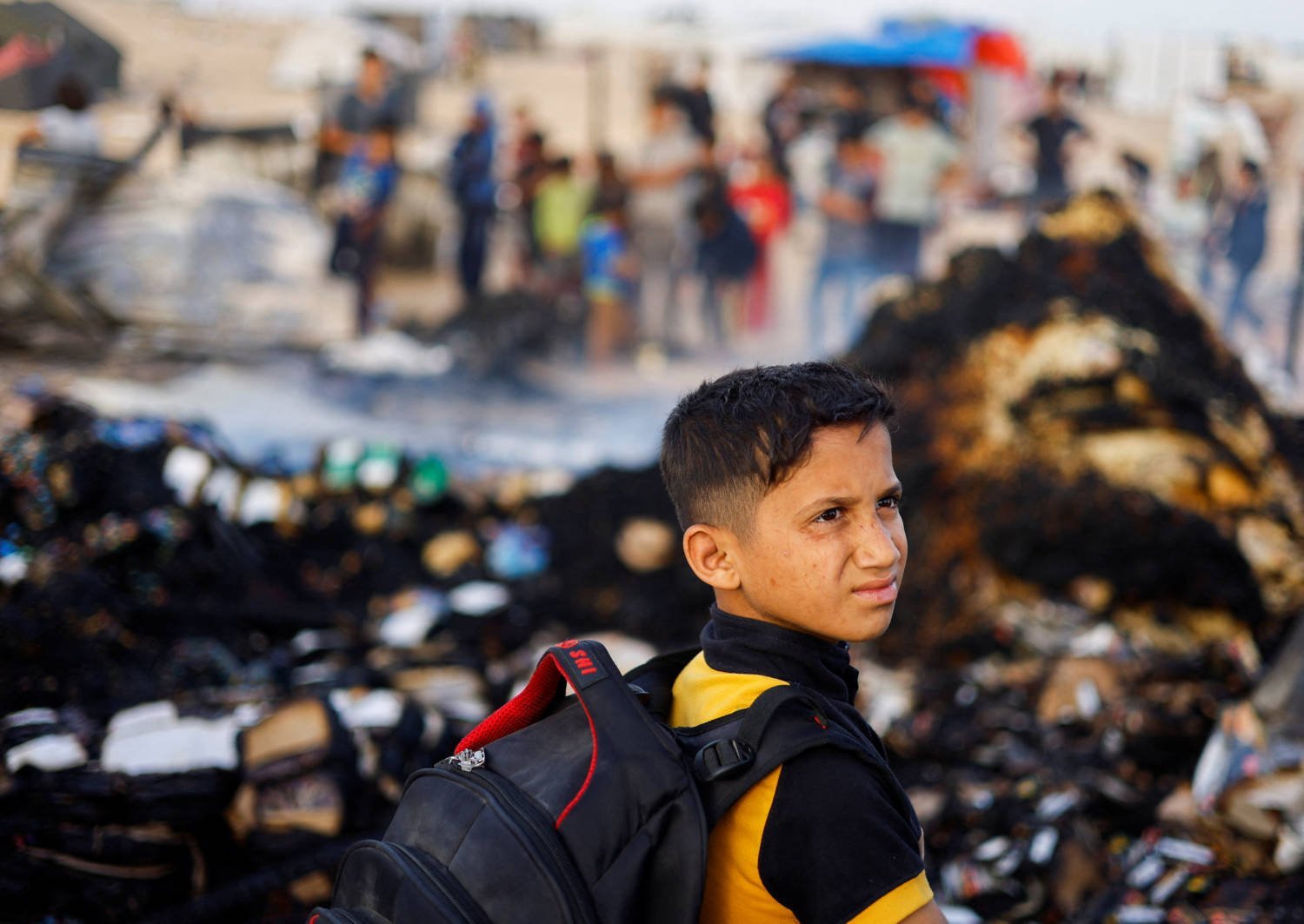 Aftermath Of An Israeli Strike On An Area Designated For Displaced People, In Rafah In The Southern Gaza Strip