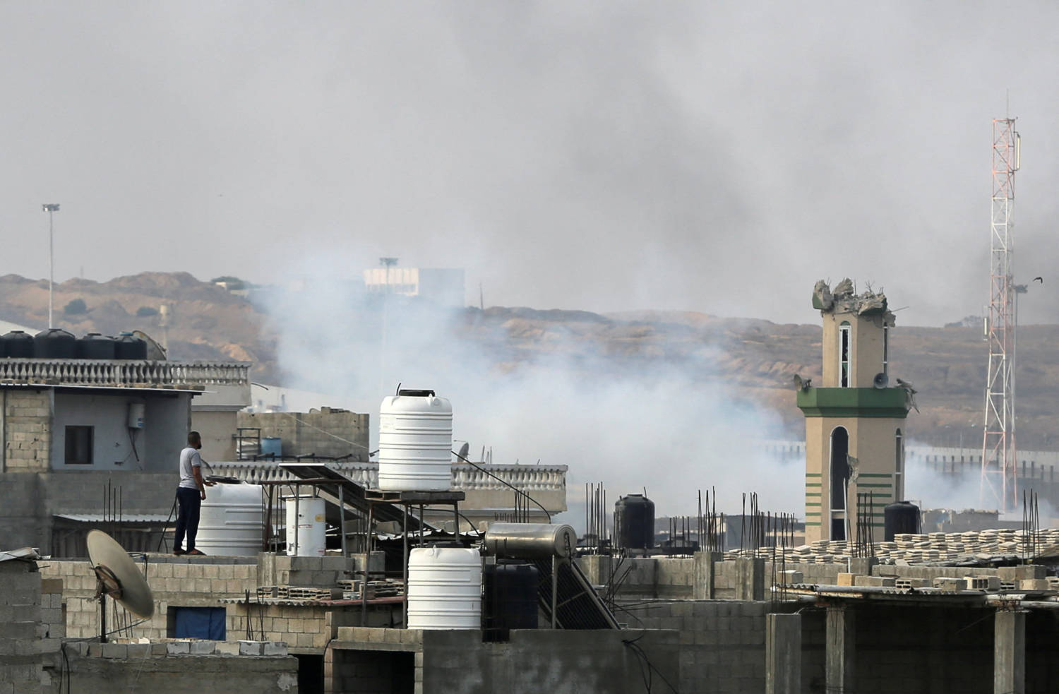 Smoke Rises Following Israeli Strikes During An Israeli Military Operation, In Rafah