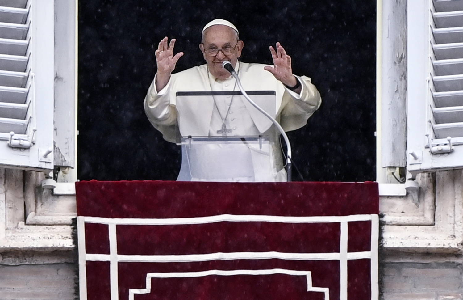 Pope Francis Leads Sunday's Angelus Prayer At The Vatican
