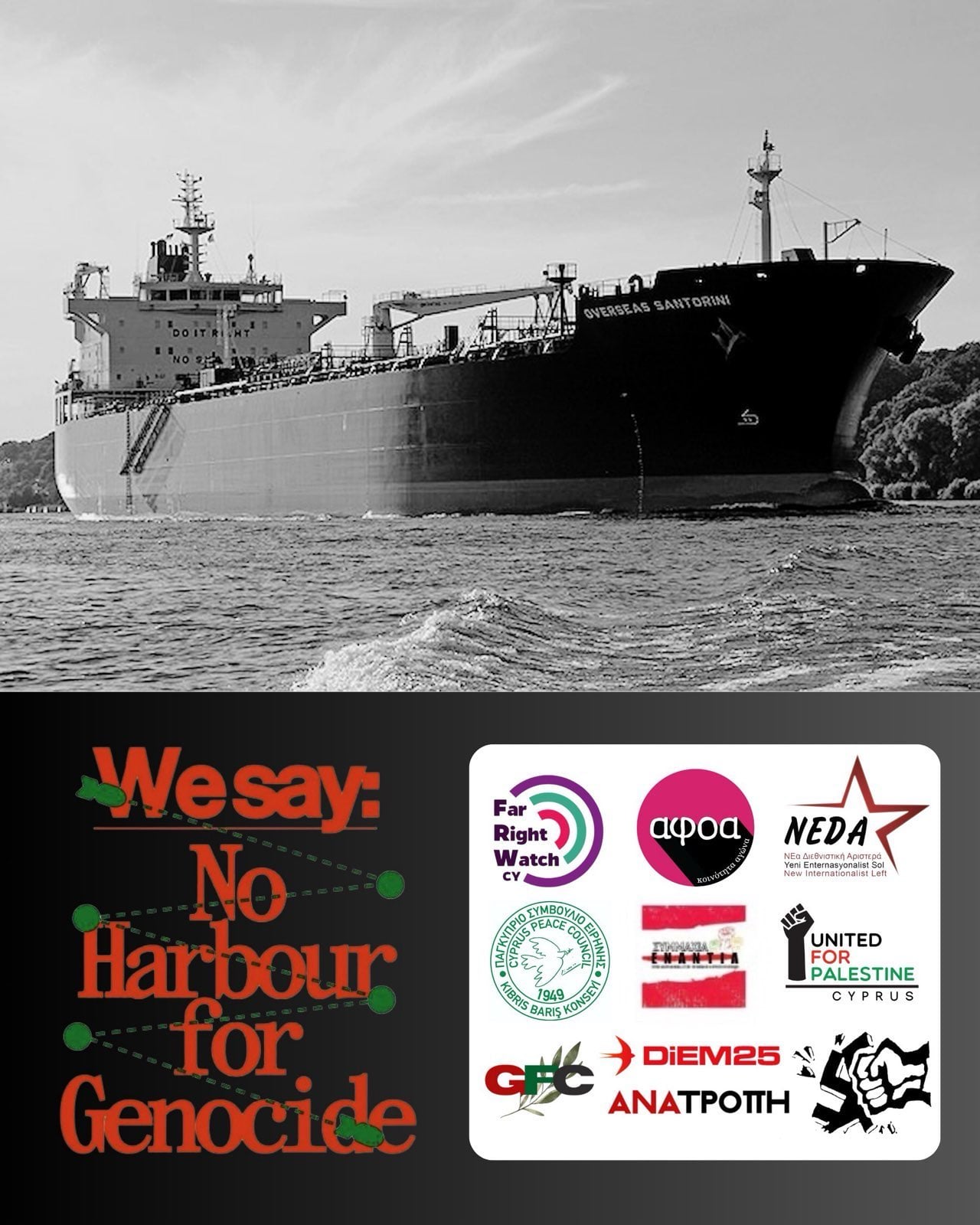 Campaign Calls On Cyprus To Block Tankers Supplying Jet Fuel To Israel