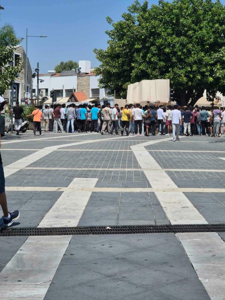 Delivery Drivers Protest Against Racist Attacks In Limassol1