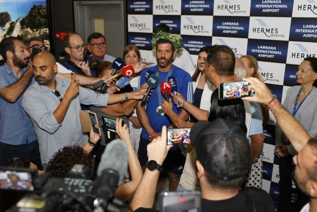Kontides Receives Hero's Welcome Upon Return To Cyprus 2