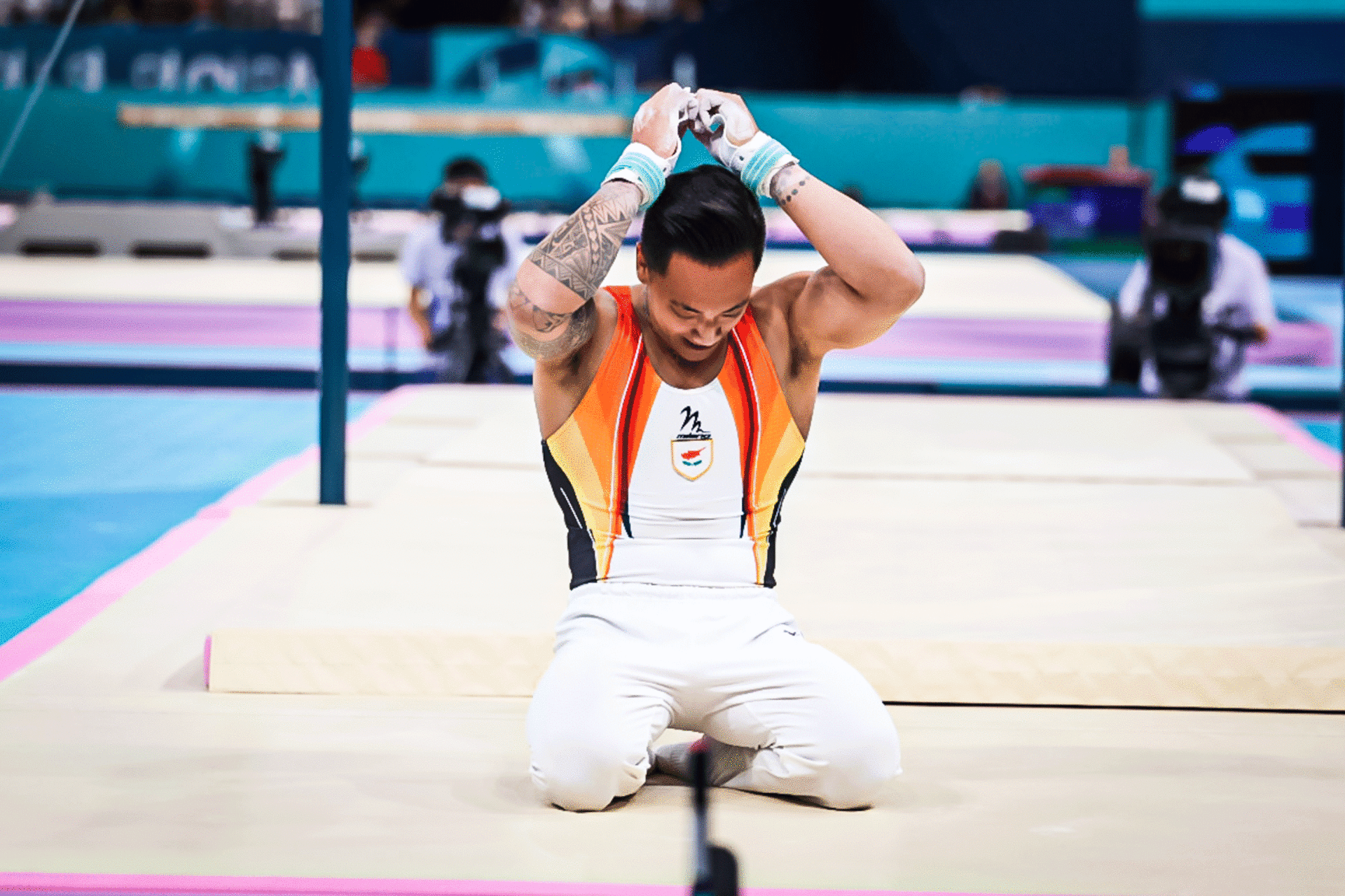 Marios Georgiou Finished 6th In The Olympics Horizontal Bar Final