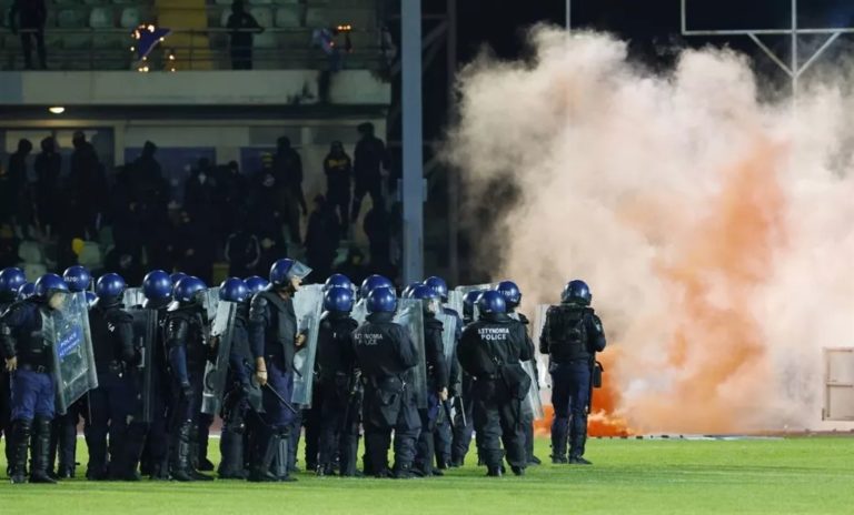 College Footbal Riots Four arrested after football match riots now detained, allege police ...