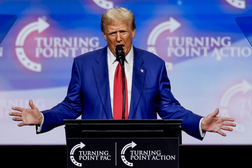Republican Presidential Nominee Donald Trump Campaigns In Duluth, Georgia