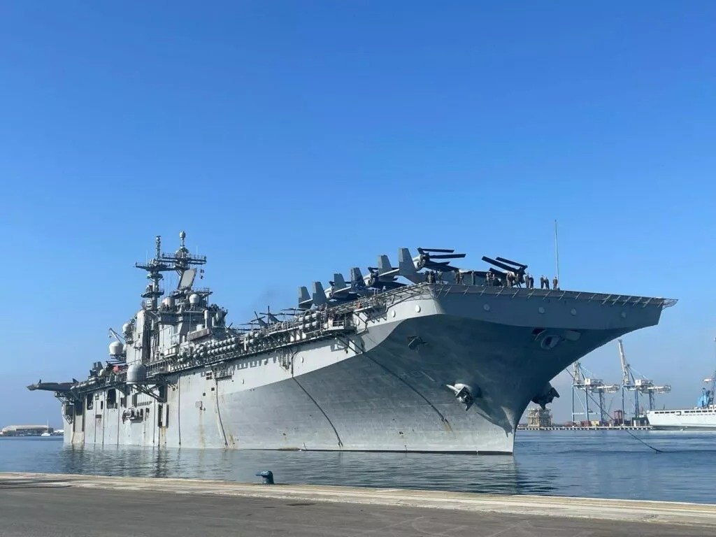 U.s. Navy Aircraft Carrier Re Docks In Limassol