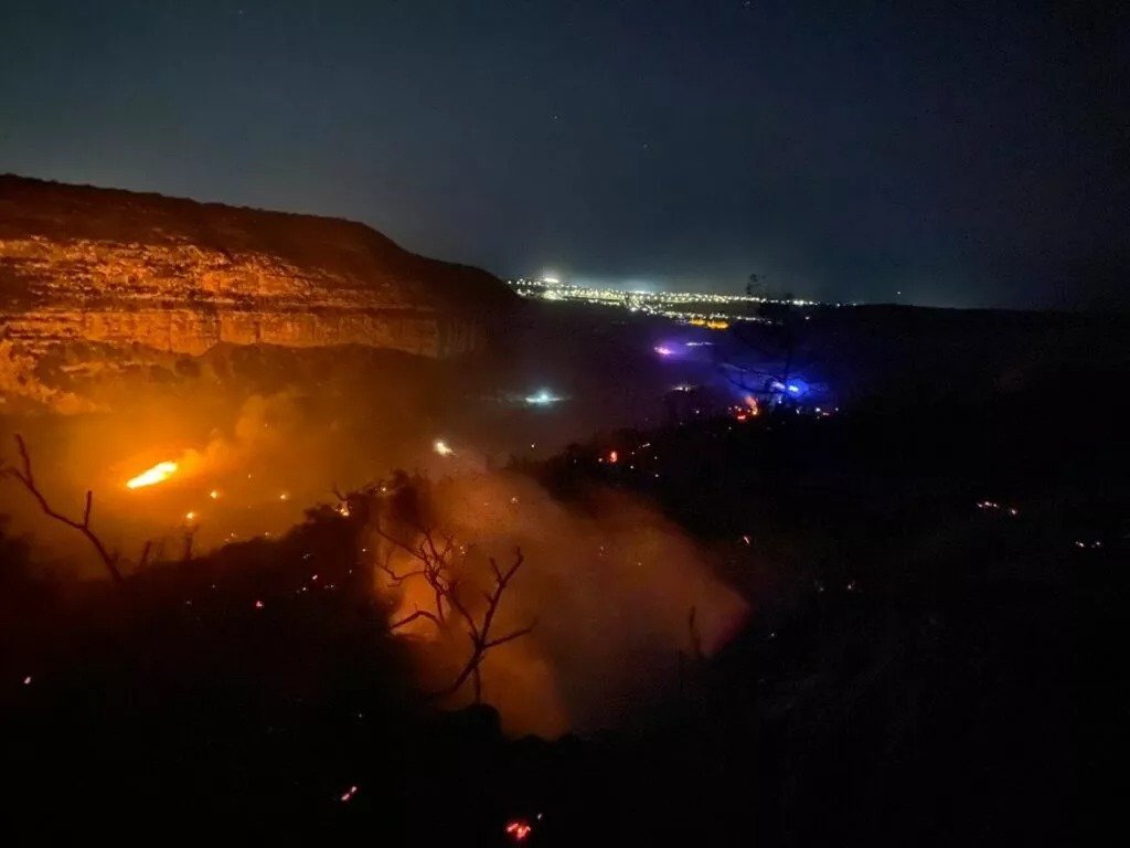 Kouris Dam Fire