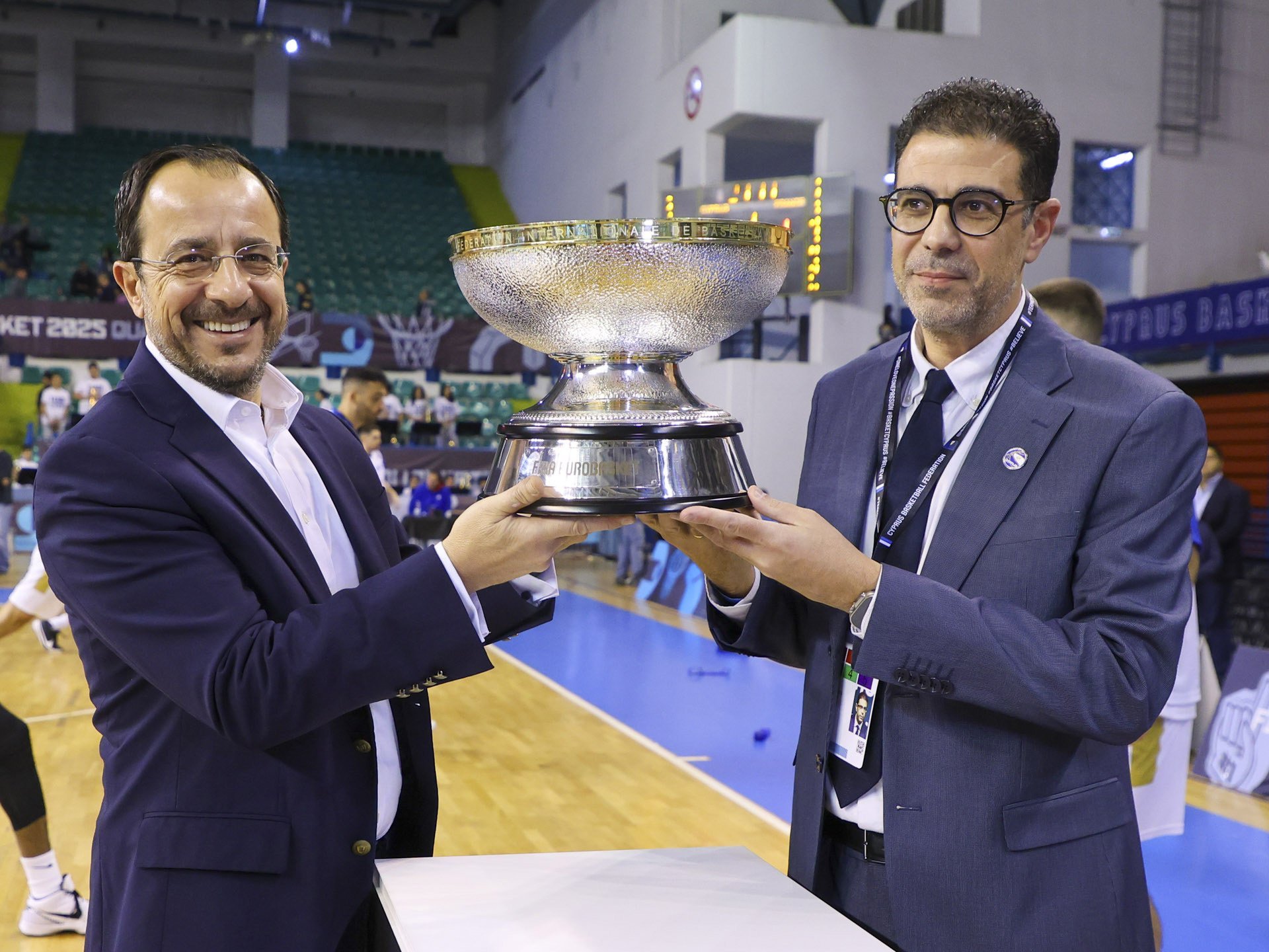 ΠτΔ Τελετή παραλαβής τροπαίου Eurobasket 2025