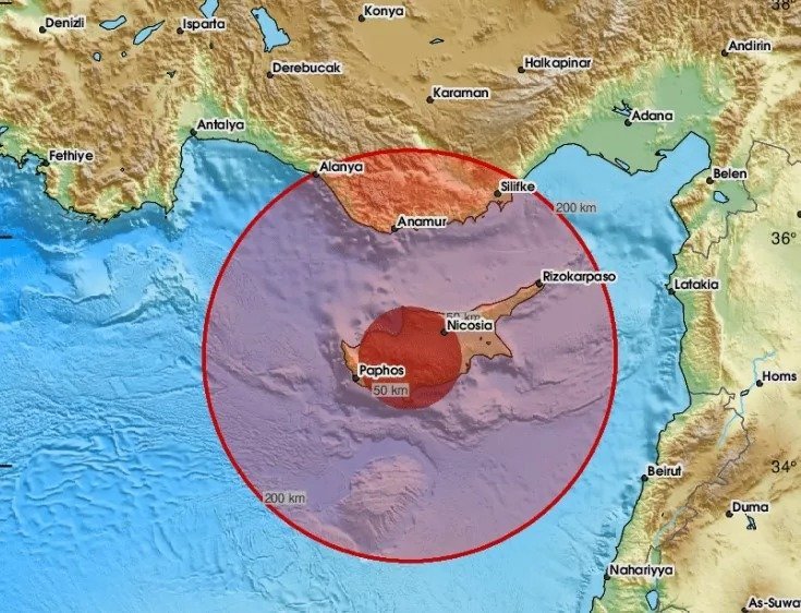 Earthquake Of Magnitude 3.7 Hits Cyprus